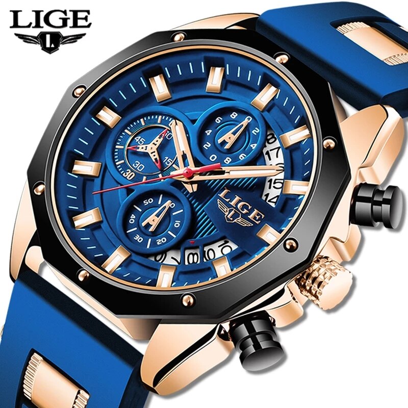 LIGE-Montre de sport en silico - Luxury Watch Maker avis et prix
