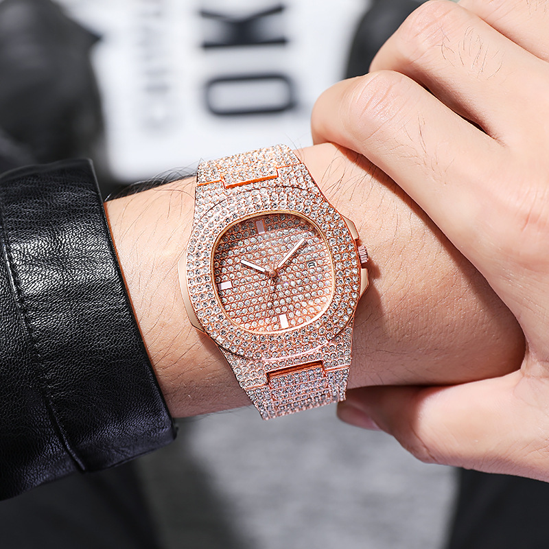 Nouvelle mode montre glacée po - Luxury Watch Iceberg avis et prix
